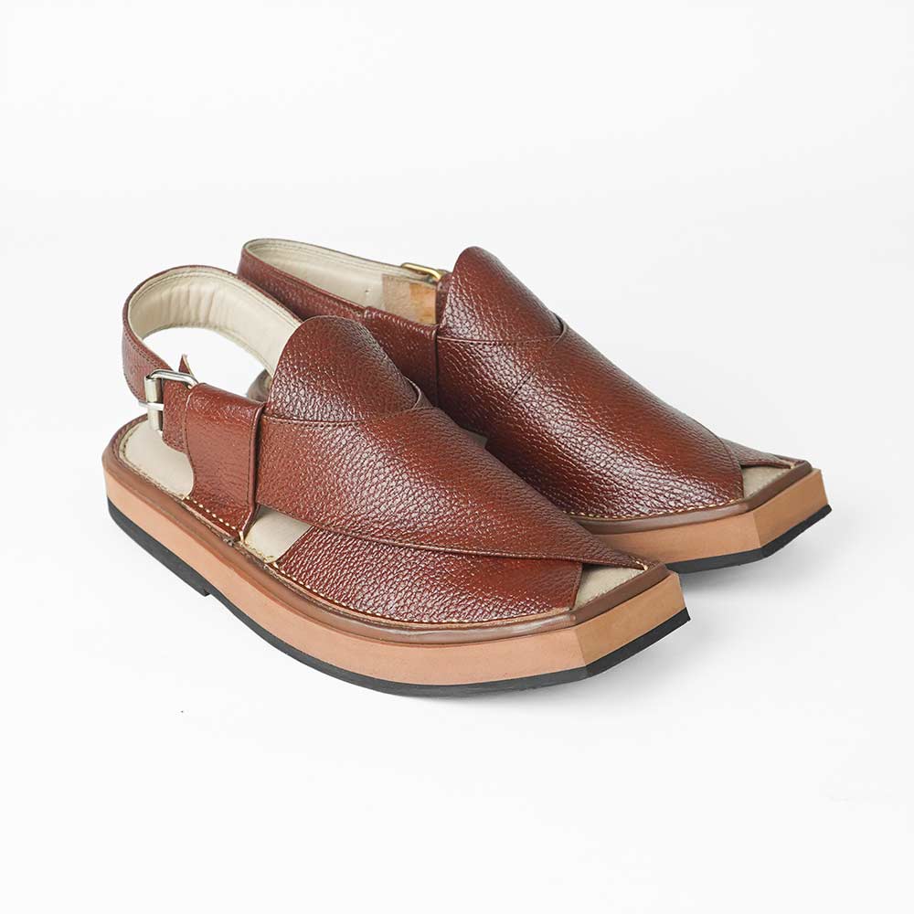 Kaptan Texture Maroon Chappal