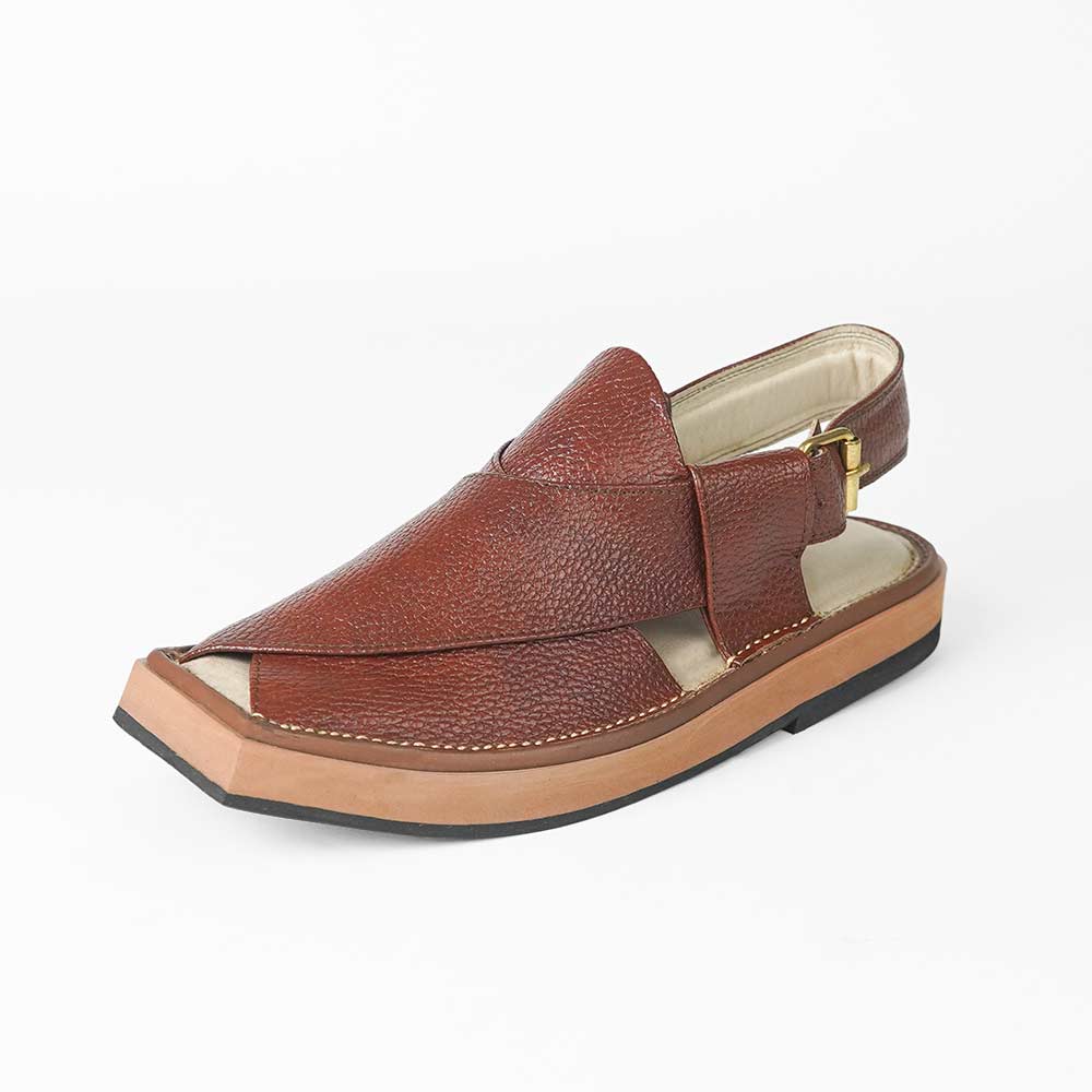 Kaptan Texture Maroon Chappal