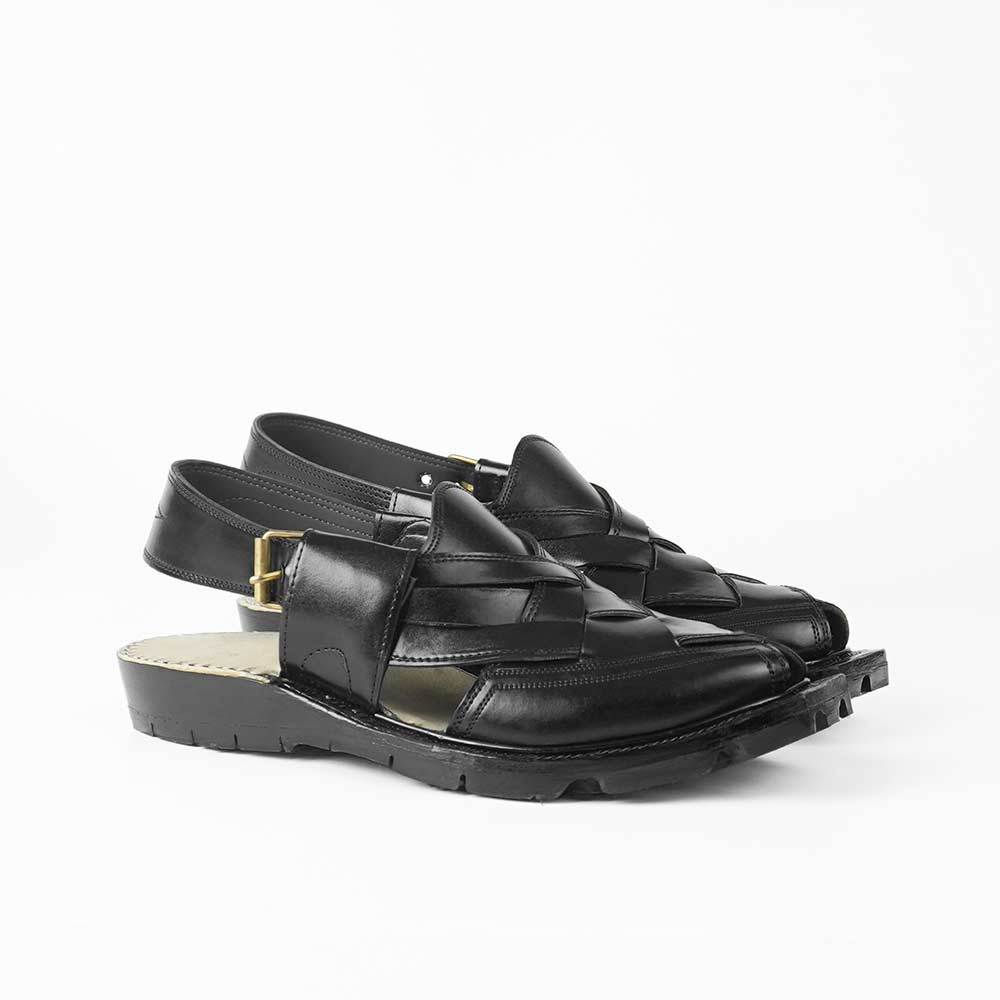 Smart Black Quetta Norozi Chappal