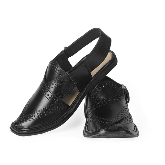 Ribbon Black Chappal black