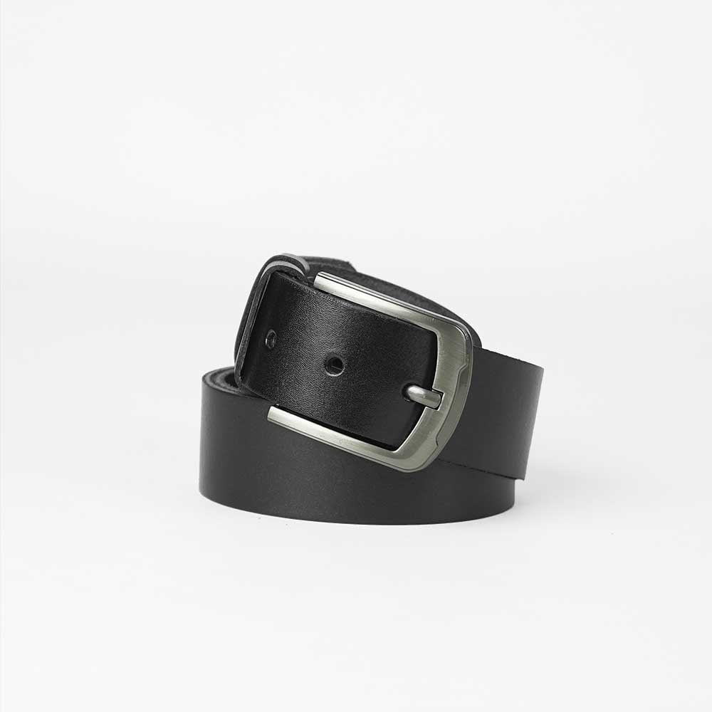 Black Genuine Leather Belt