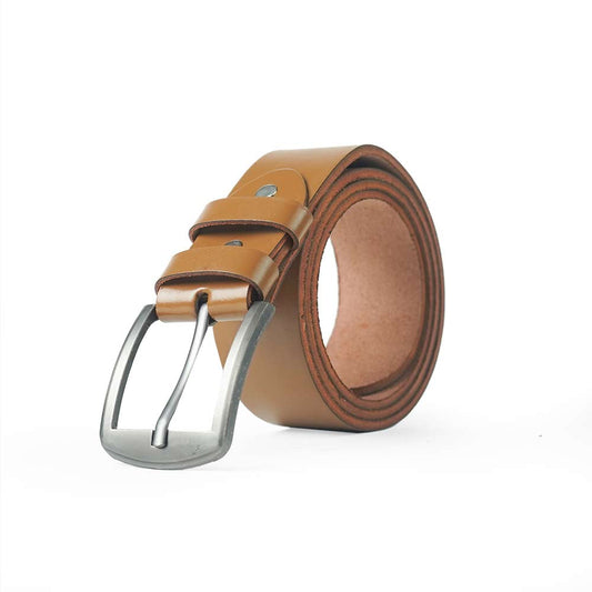 Mustard Genuine Leather Belt