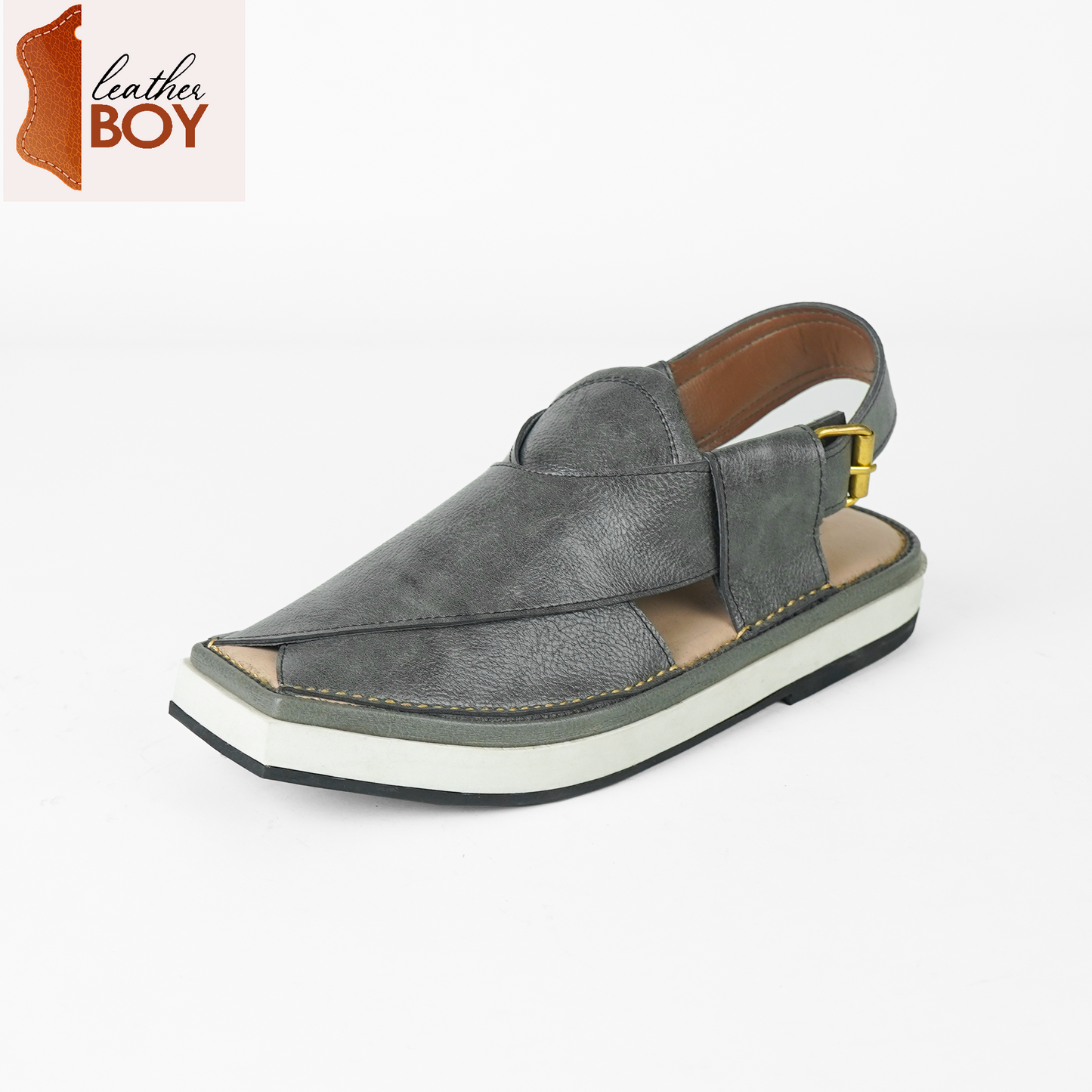 Gray Smart Kaptan Chappal