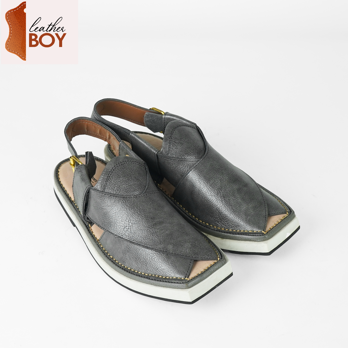 Gray Smart Kaptan Chappal