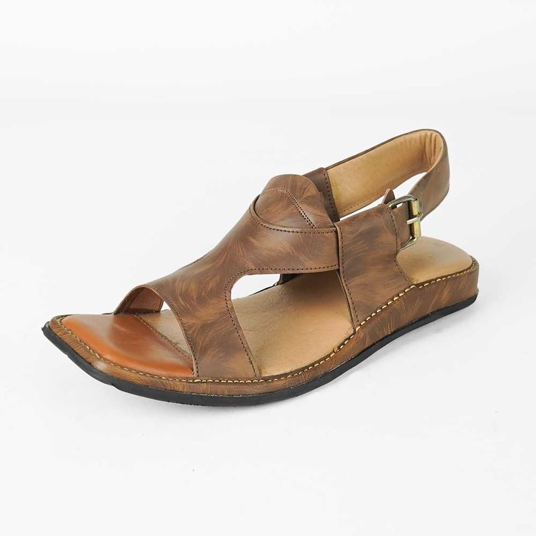 Double shade Brown Panjedar Chappal Pure hand made