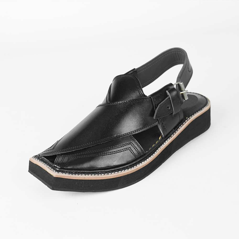 Kaptan chappal Black