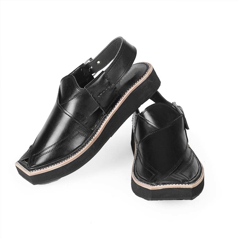 Kaptan chappal Black