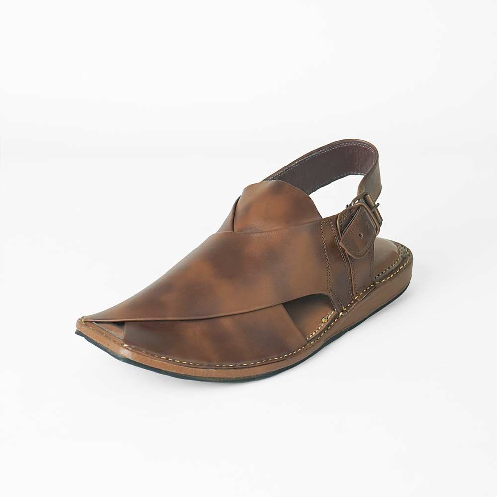 Brown Zardari Peshawar Chappal