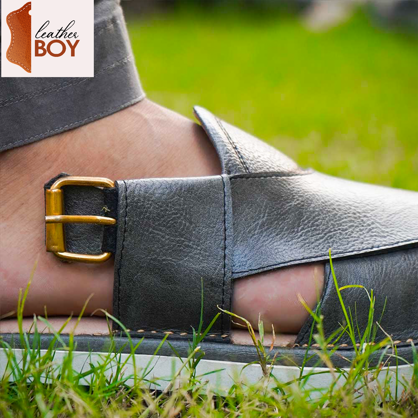 Gray Smart Kaptan Chappal