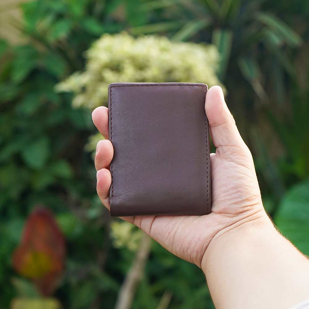 Carob genuine Leather wallet 04